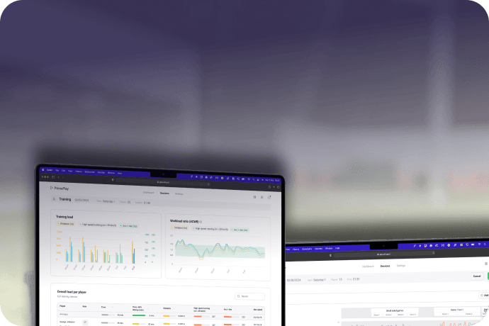 Training load dashboard